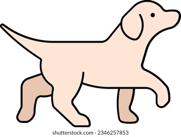 Labrador Retriever canidae golden retriever dog animal Outline