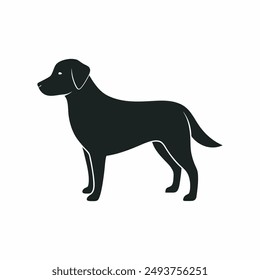 Labrador retriever Dog Black silhouette vector