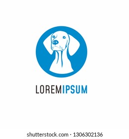 Labrador retriever dog cute and fun logo