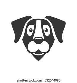 Labrador Retriever Dog Head Icon Logo. Vector