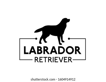 Labrador Retriever Dog Logo Vector