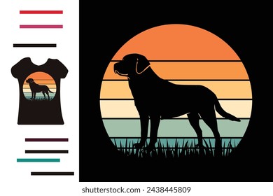 Labrador Retriever Hund T-Shirt Design 