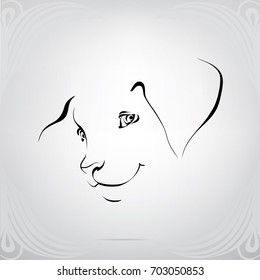 Labrador retriever dog - vector illustration