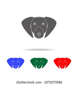 labrador retriever face icon. Elements of dogs multi colored icons. Premium quality graphic design icon. Simple icon for websites, web design mobile app, info graphics on white background