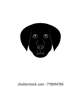 Labrador Retriever face icon. Popular Breed of dogs element icon. Premium quality graphic design icon. Dog Signs and symbols collection icon for websites, web design, mobile app on white background
