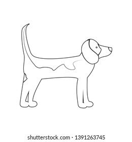 Labrador Retriever icon. Element of dog for mobile concept and web apps icon. Outline, thin line icon for website design and development, app development