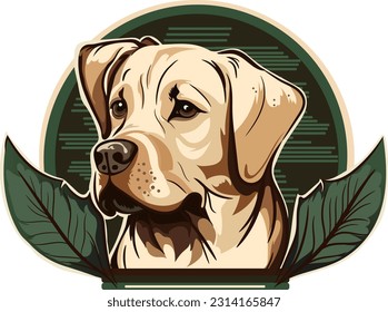 Labrador Retriever Logo Vektorgrafik