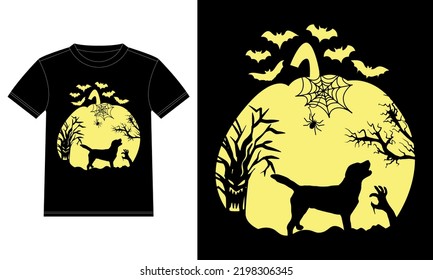 Labrador Retriever in Pumpkin Funny Halloween T-Shirt