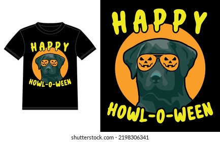 Labrador Retriever Pumpkin Howl-o-ween T-Shirt  svg