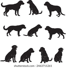 Labrador Retriever Silhouette Vektorillustration 