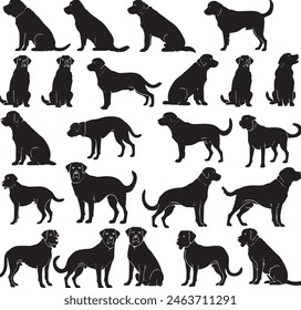 Labrador Retriever Silhouette Vektorillustration 