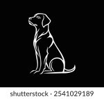 Labrador retriever - vector illustration