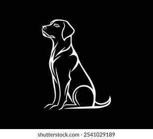 Labrador retriever - ilustração vetorial