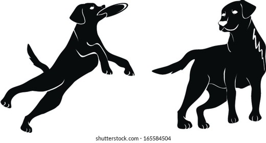 Labrador silhouettes