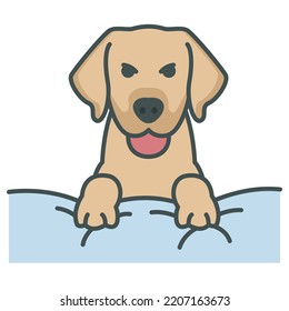 Labrador vector icon for commercial use