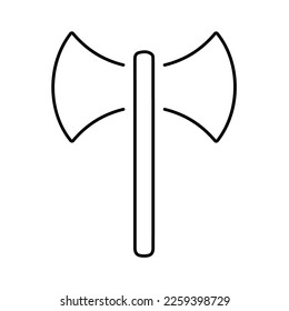 labrys icon on white background, vector illustration.