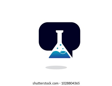 Labs Chat Logo Design Template, Element Design, Vector Design