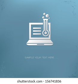 Labs computer symbol,vector