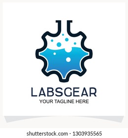 Labs Gear Logo Design Template Inspiration