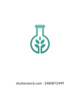 Labs Growth Logo Vector. Laboratory Nature Vector Illustration