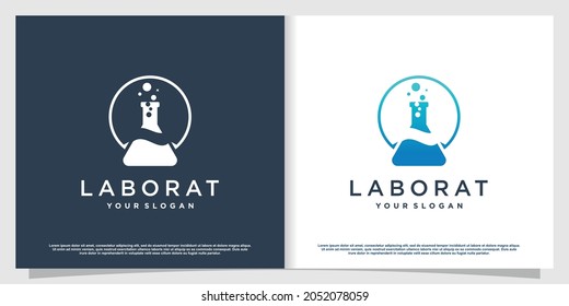 Labs logo with creative element style Premium Vector part 3