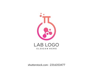 Ilustración del logo de Labs moderna creativa simple