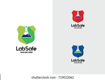 Labs Safe Logo Template Design Vector, Emblem, Design Concept, Creative Symbol, Icon