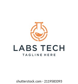 Plantilla de diseño del logotipo de la tecnología Labs	