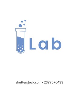 i Labs Test Tube object laboratory simple science logo, Consider incorporating a stylized, clean and minimalist design