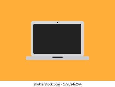 Labtop vector icon flat style