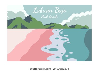 Labuan Bajo pink beach Indonesia tourism landscape