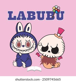 
Labubu, kuromi, melody, bear are used for fashionable, seamless printing