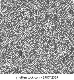 Labyrinth abstract seamless pattern