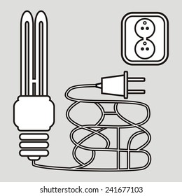 labyrinth, bulb, socket, plug