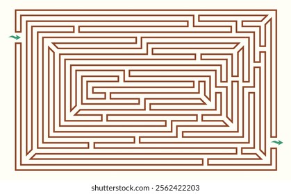Labyrinth game vector illustration graphic. A fun and simple labyrinth (maze) game.