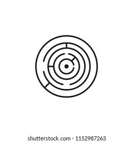 Labyrinth icon. Challenge symbol modern, simple, vector, icon for website design, mobile app, ui. Vector Illustration