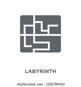 Labyrinth icon. Labyrinth design concept from Circus collection. Simple element vector illustration on white background.