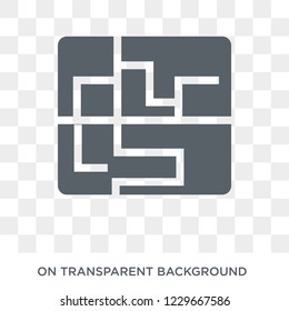 Labyrinth icon. Labyrinth design concept from Circus collection. Simple element vector illustration on transparent background.