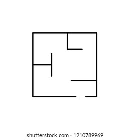 labyrinth icon. Element of simple web icon. Thin line icon for website design and development, app development. Premium icon