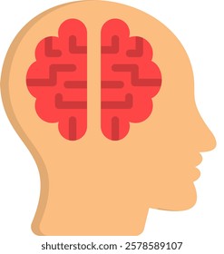 Labyrinth Icon Flat Vector Illustration
