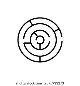 Labyrinth icon simple vector symbol