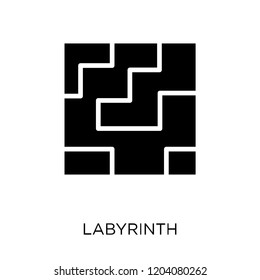 Labyrinth icon. Labyrinth symbol design from Circus collection. Simple element vector illustration on white background.