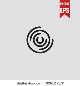 Labyrinth icon in trendy isolated on grey background.Vector illustration.