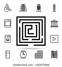 labyrinth icon. web icons universal set for web and mobile