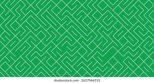 Labyrinth illustration isolated on green