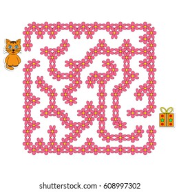 Labyrinth for kids. Game for preschool children
