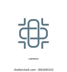 labyrinth logo vector design template