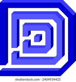 Labyrinth Maze Alphabet Letter Vector
