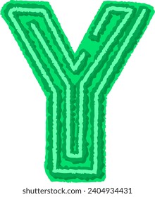 Labyrinth Maze Alphabet Letter Vector