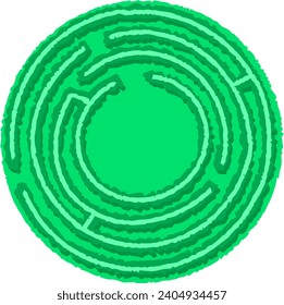 Labyrinth Maze Alphabet Letter Vector